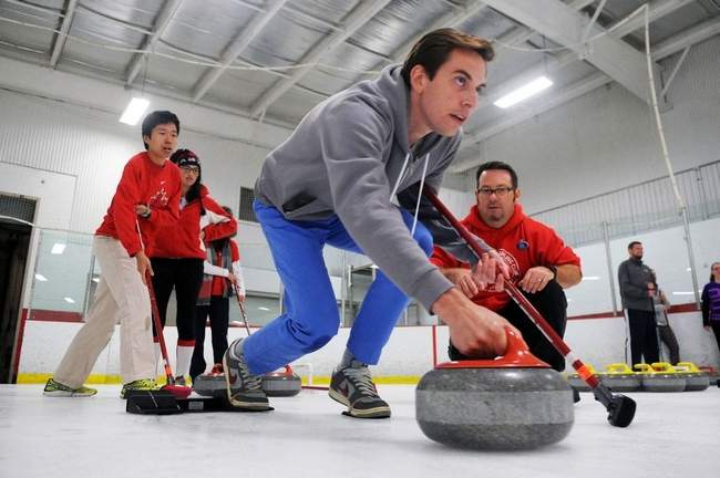 Olympic ice sport of curling sweeping through Bridgewater